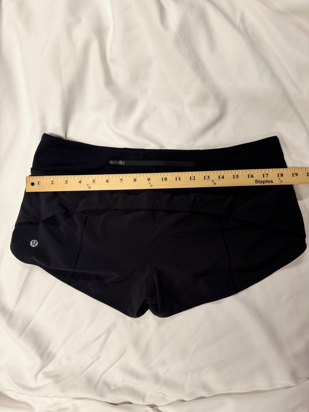 lululemon athletica Black Women's Athletic Running Shorts-10 - Picture 6 of 8